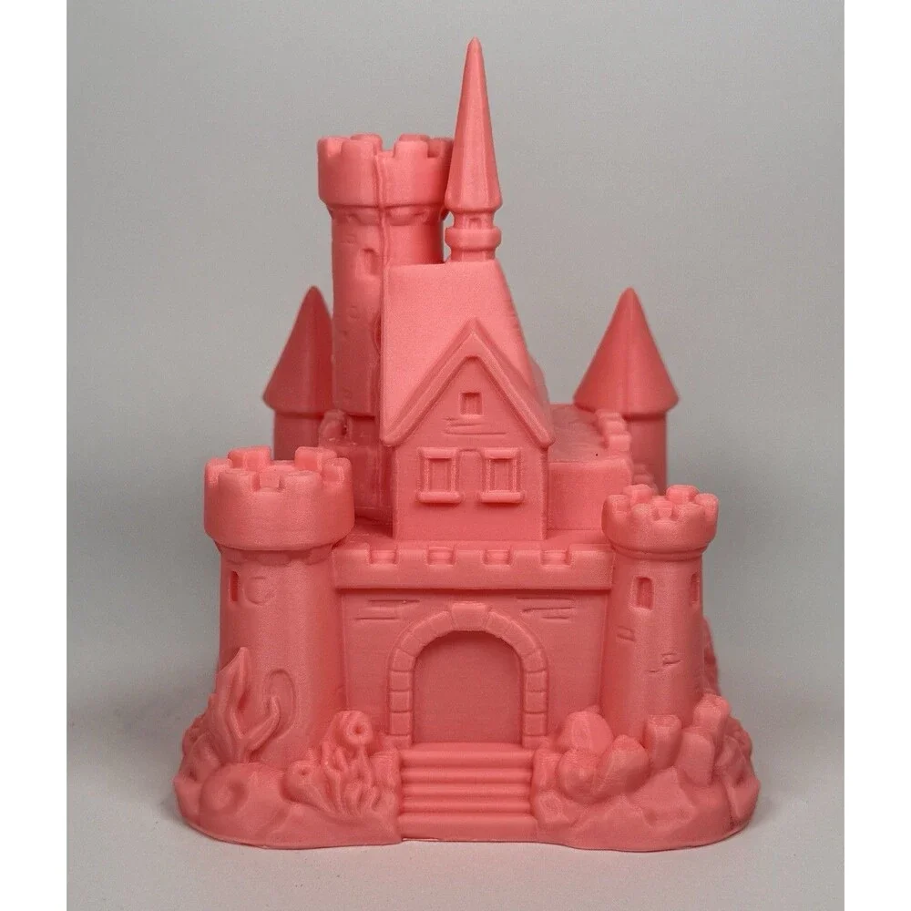 Sea Monkey Pink Glow In The Dark Castle Toy